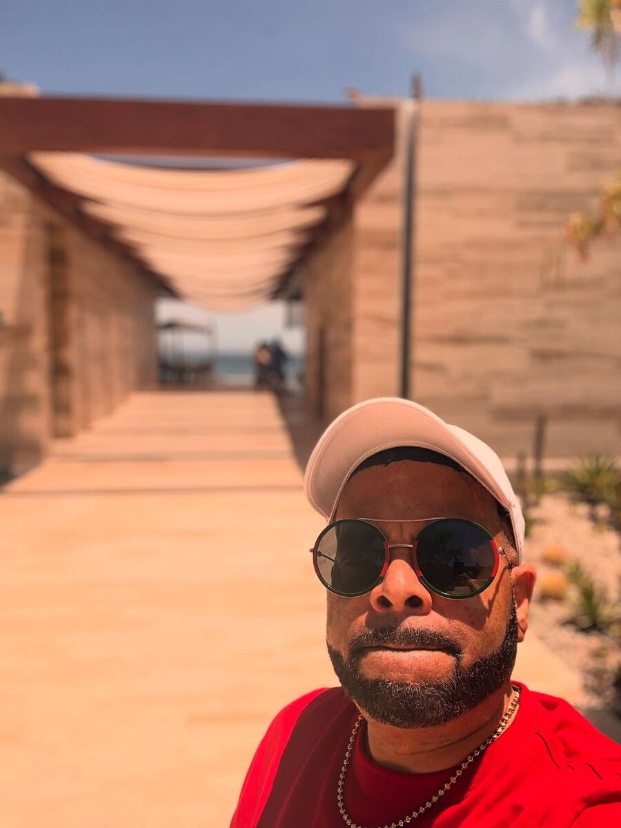 Kori Stith on a walkway